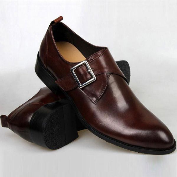 Leather Height Increasing Formal Shoes
